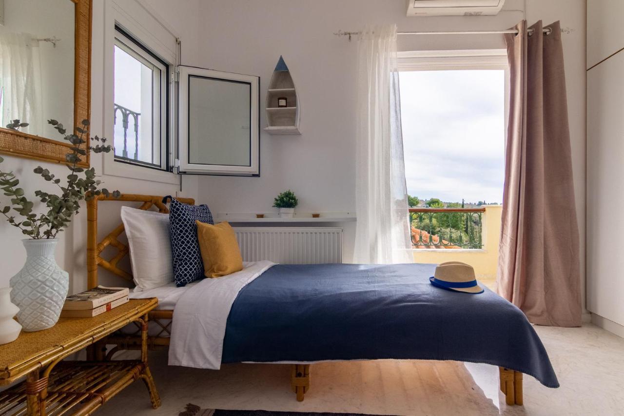 House With Amazing Ocean View And Patio - Pool Villa Porto Heli Bagian luar foto