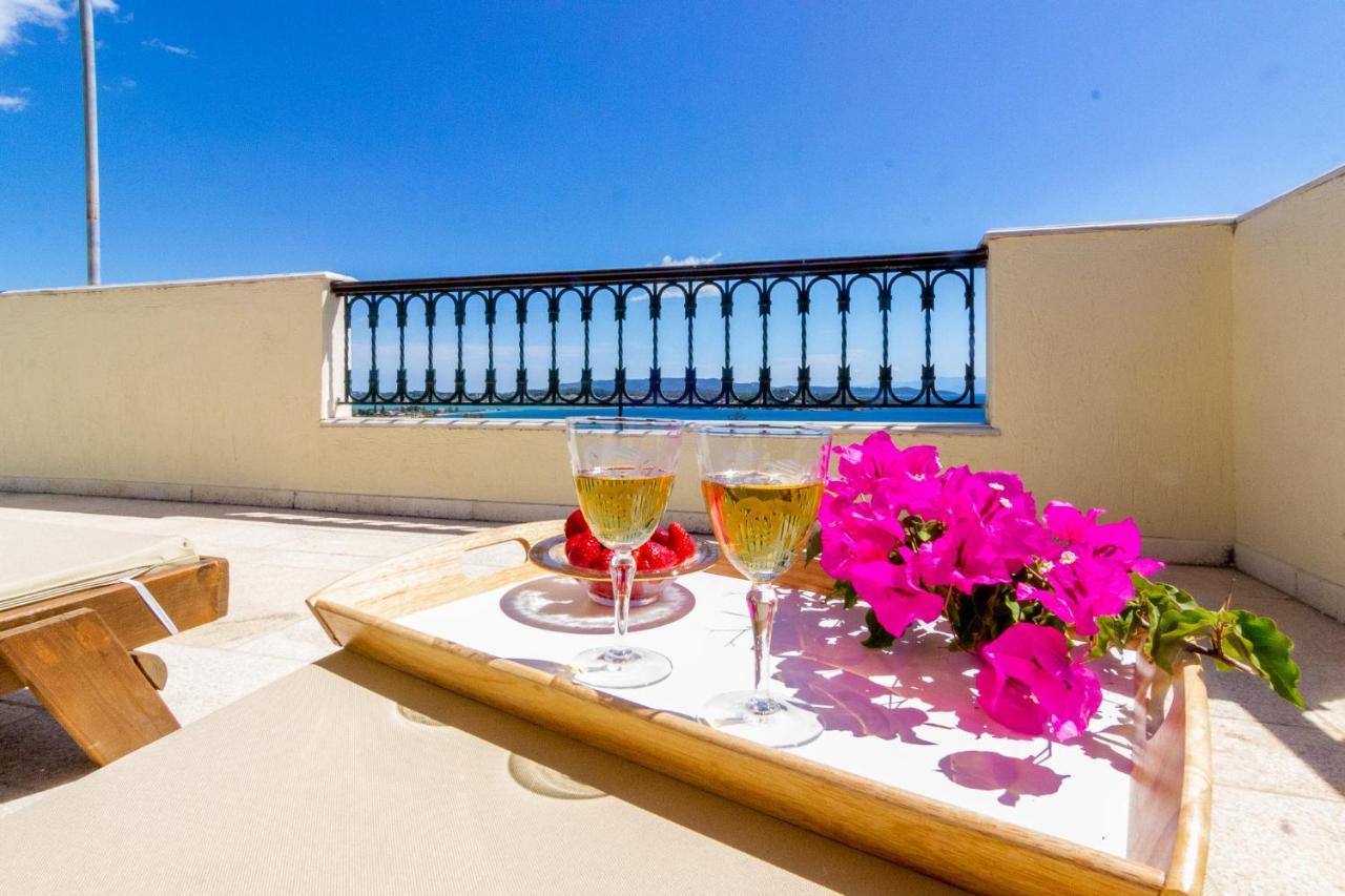 House With Amazing Ocean View And Patio - Pool Villa Porto Heli Bagian luar foto